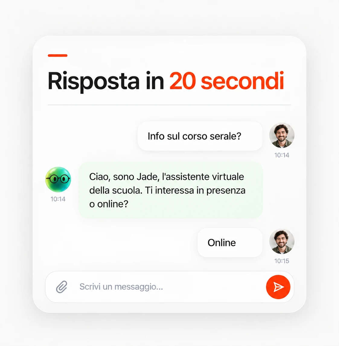Risponde in chat